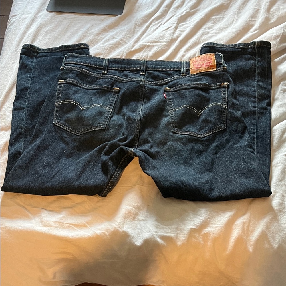 Levi's Dark Blue Straight Jeans